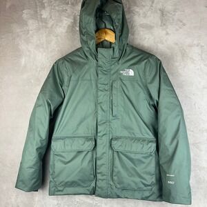 The North Face Girls DryVent 550 Down Parka Jacket Green NF0A4TJZ Large 14/16